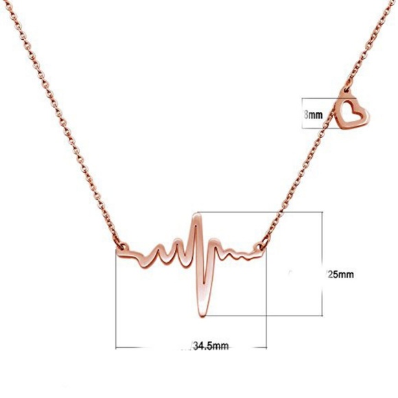 ❤️4 for $20 Sale❤️ Heartbeat Necklace - Picture 2 of 6